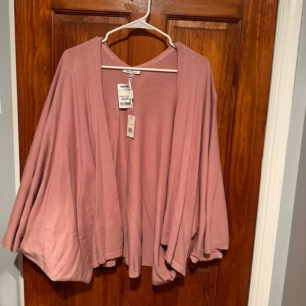 NWT Dusty Rose Cover Up / Sweater